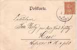 Privatpost Karte Berliner.Packetfahrt-AG 2 Pfennig 5.1.1899 - Posta Privata & Locale