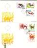 Bulgaria / Bulgarie 1973  Wild Animals  6v.- 2 FDC - FDC