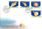 FDC Taiwan 2010 Seashell Stamps (IV) Shell Marine Life Fauna - FDC