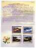 Folder Taiwan 2001 Mount Jade Stamps Mountain Sea Of Clouds Scenery Flower - Unused Stamps