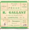 Pochette D´hameçons R GALLANT A CONFOLENS - Pêche