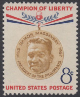 !a! USA Sc# 1096 MNH SINGLE (a1) - Ramon Magsaysay - Neufs