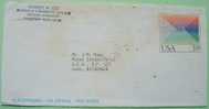 USA 1990 Aerogramme To Nicaragua - Not Cancelled - Niceraguan Received Cancels - Briefe U. Dokumente