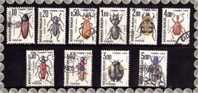 Taxe  1982  INSECTES  N 103 . 112 Oblitere (serie Compl.) 10 Valeurs - 1960-.... Used