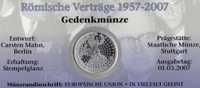 Römische Verträge Numisblatt 2/2007 F Deutschland 2593+ 10-KB SST 27€ Verträge Rom EWG EURATOM Coins Document Of Germany - Duitsland