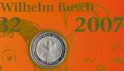 175. Geburtstag Busch Numisblatt 3/2007+ Deutschland Block 71 SST 32€ Huckebein Unglücks-Raabe Coins Document Of Germany - Allemagne