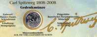 Maler Spitzweg Numisblatt 1/2008 Deutschland 2647+KB SST 27€ Gemälde Der Arme Poet Numis-Blatt Coins Document Of Germany - Allemagne