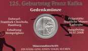 Schriftsteller Kaffka Numisblatt 3/2008 Deutschland 2680+ KB SST 26€ Roman Schloß Mann Am Tisch Coin Document Of Germany - Germany