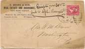 US - 3 -  VF 1897 COVER From PITTSBURG, PA To WASHINGTON (at Bak Transit And Reception CDS Cancels) - Storia Postale