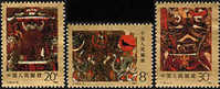 China 1989 T135 Ancient Painting On Silk Stamps Bird Archeology Han Tomb - Textil