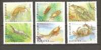 BULGARIA 1996 - CRABS - CPL. SET - USED OBLITERE GESTEMPELT USADO - Schaaldieren