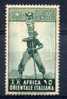 A.O.I. 1938 Various Subjects  15 Cent Cat. Sassone N° 5  MINT  HINGED - Afrique Orientale Italienne