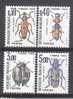 Série Insectes Coléoptères - Neuf** 109 à112 - 1960-.... Mint/hinged