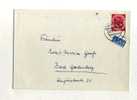 - ALLEMAGNE RFA . AFFRANCHISSEMENT COMPOSE SUR ENVELOPPE  DE 1954 - Cartas & Documentos