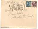 US - 3 -  VF 1933 COVER  Air Mail From SANTA BARBARA To RHODE ISLAND - Lettres & Documents