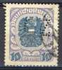 Österreich / Austria 1920, Mi. 320 (o), Perfin: G.Z. - Gebraucht