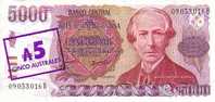 ARGENTINE   5 Australes / 5 000 Pesos   Non Daté (1985)   Pick 321     ***** BILLET  NEUF ***** - Argentinië