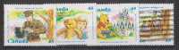Canada 1996 Used Set Of 4, Winnie The Pooh, Cartoon, Walt Disney, Animals, Childrens Stories, Teddy Bear, Honey - Marionette