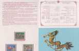 Folder Taiwan 1988 Folklore Art - Handicraft Stamps Candy Sugar Fish Puppet - Nuevos