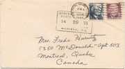 US - 3 -  VF 1974 COVER  From U.S. POSTAL SERVICE, MA To MONTREAL, QUEBEC - Briefe U. Dokumente