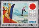 Burundi 1972 Scott 388 Sello * Juegos Olimpicos Sapporo Japon Saltos Ski 14F Burundi Stamps Timbre Briefmarke Francoboll - Ungebraucht
