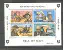 ISLE OF MAN  BLOK  100 JAAR GEBOORTE CHURCHIL  1974 ** - Sir Winston Churchill