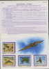 Folder Taiwan 2003 Conservation Bird Stamps Blue-tailed Bee-eater Fauna Migratory Birds Dragonfly Park - Ongebruikt
