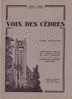 FLERS ( Orne )   Petit-Séminaire...Immaculée-Conception / VOIX Des CÈDRES...Plaquette De 35 Pages...de 1948... - Ohne Zuordnung