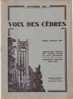 FLERS ( Orne )   Petit-Séminaire...Immaculée-Conception / VOIX Des CÈDRES...Plaquette De 24 Pages...de 1951... - Ohne Zuordnung