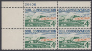 !a! USA Sc# 1133 MNH PLATEBLOCK (UL/26406 /a) -Soil Conservation - Nuovi