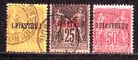 1885  France Levant Sc# A1  1-3 - Usados