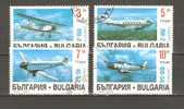 BULGARIA 1995 - AIRCRAFT/AVIATION - CPL. SET - USED OBLITERE GESTEMPELT USADO - Gebruikt