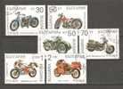 BULGARIA 1992 - MOTOCYCLES - CPL. SET - USED OBLITERE GESTEMPELT - Usati