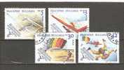 BULGARIA 1989 - AIR SPORTS - CPL. SET - USED OBLITERE GESTEMPELT USADO - Used Stamps