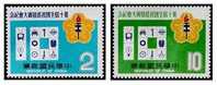 1979 Vocational Training Stamps TV Electronic Torch Light Bulb Screw Plum Taxi Clock - Horloges
