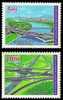 Taiwan 1997 2nd North Freeway Stamps Bridge Interchange River - Unused Stamps