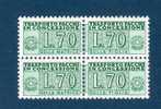 ITALIA / ITALY 1955 PACCHI POSTALI LIRE 70 X2 ** COPPIA ....LUSSO / LUX - Pacchi In Concessione