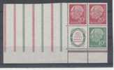 WEST GERMANY - 1954 CORNER BLOCK WITH LABEL - V1906 - Zusammendrucke