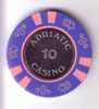 CASINO ADRIATIC ( Croatia ) Jeton Token Spielmarke Vale Ficha Gettone Fiche Tokens Jetons Gettones - Casino