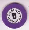 CASINO JETON Dalmacija - Makarska ( Croatie )  Token Spielmarke Vale Ficha Gettone Fiche Tokens Jetons Gettones - Casino