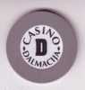 CASINO DALMACIJA ( Croacia )  Token Jeton Spielmarke Vale Ficha Gettone Fiche Tokens Jetons Gettones - Casino