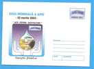 World Water Day March 22.  ROMANIA Postal Stationery Cover 2002. - Polucion