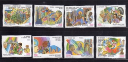 CITTÀ DEL VATICANO VATIKAN VATICAN CITY 1987 VIAGGI DEL PAPA NEL MONDO POPE TRAVELS SERIE COMPLETA COMPLETE SET MNH - Neufs