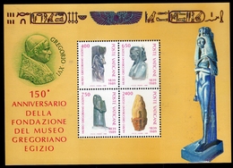 CITTÀ DEL VATICANO VATICAN VATIKAN 1989 MUSEO GREGORIANO EGIZIO EGYPTIAN MUSEUM BLOCCO FOGLIETTO BLOCK SHEET BLOC MNH - Blocchi E Foglietti