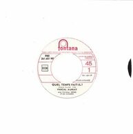 SP 45 RPM (7")  Pascal Auriat  "  Quel Temps Fait-il?  "  Juke-box  Promo - Collectors