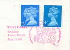 Great Britain 1990 Special Cancel On Cover Post Haste Spalding Flower Parade - Stage-Coaches