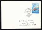 ROWING  STAMP ON  COVER 1984,OLYMPIC GAMES. - Canoa