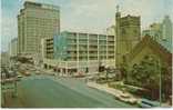 Houston TX, Christ Church Epsicopal Cathedral, Autos Animated Street Scene On C1960s Vintage Postcard - Houston