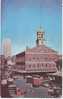 Boston MA, Faneuil Hall Market District, Delivery Trucks, Autos, On C1940s/50s Vintage Postcard - Boston