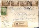 OIL - PETROLEO - PETROLE - And SHEEPS VF Strip Of 4 On 1964 REGISTERED ARGENTINA COVER From TRELEW To BUENOS AIRES - Aardolie